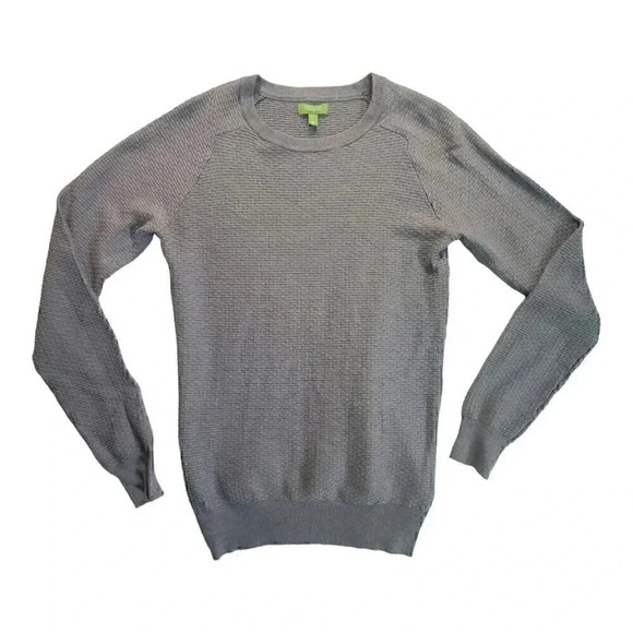 Gianni Feraud Limited Edition Mens Gray Textured Knit Crewneck Sweater M - Picture 1 of 12
